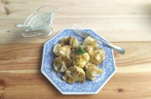 Coliflor con salsa de tahini