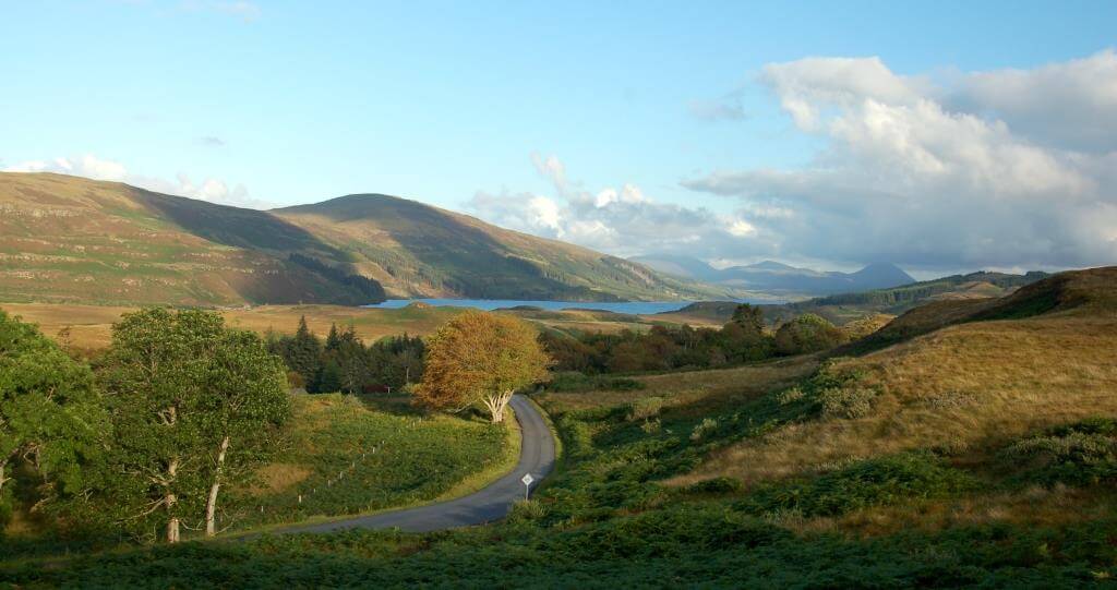 Paisaje de las Highlands de Escocia