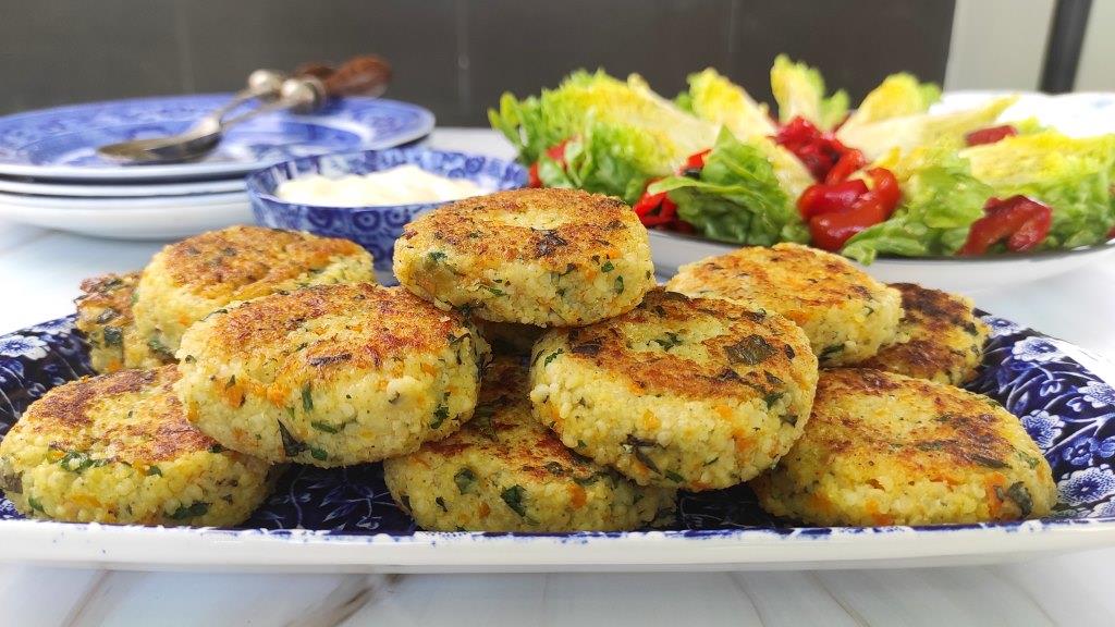 Hamburguesas de mijo y verduras