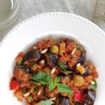 Caponata berenjenas aliñadas estilo siciliano