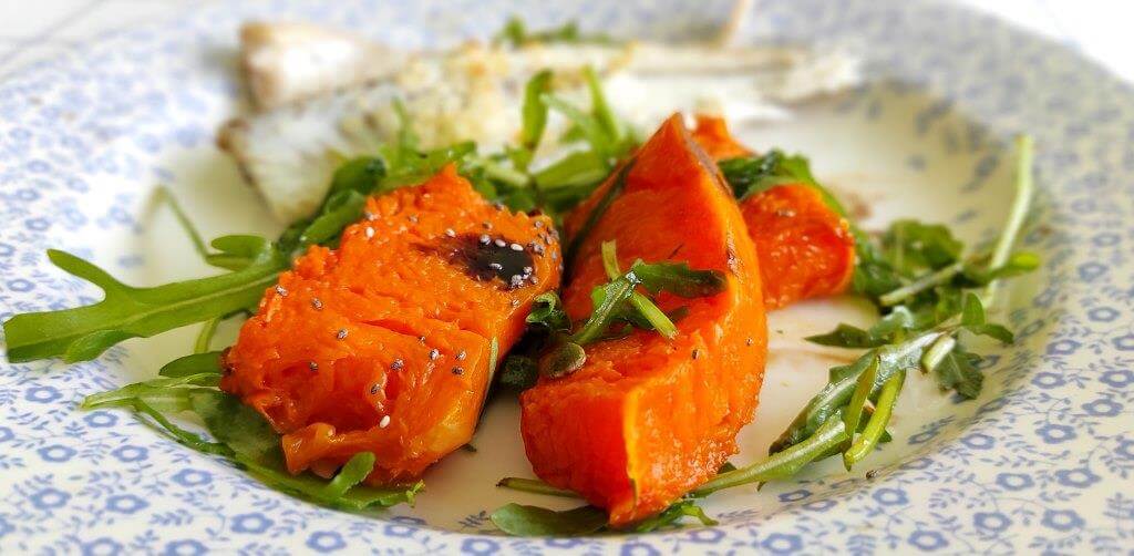 Calabaza al horno y semillas de chía