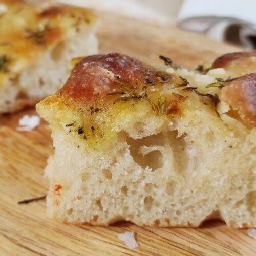 Focaccia en el horno de vapor