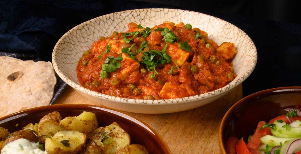 Matar paneer receta Dishoom