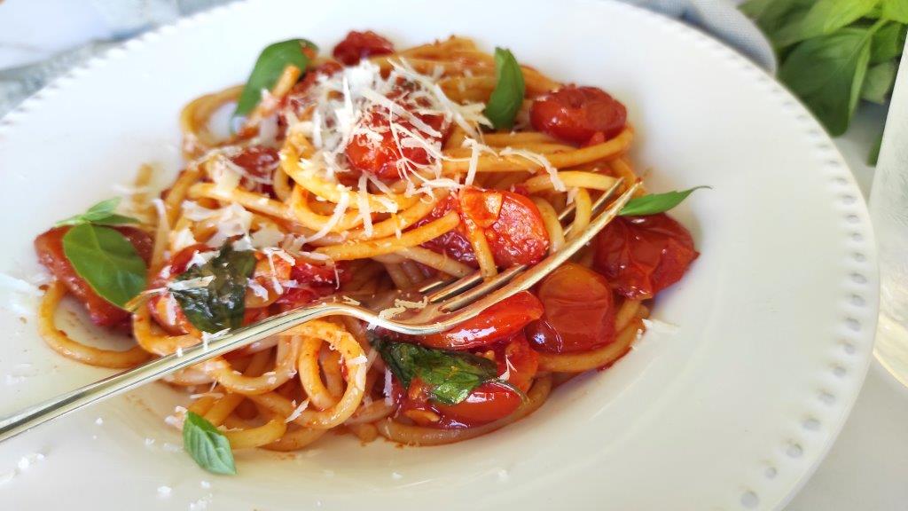 pasta tomates cherry